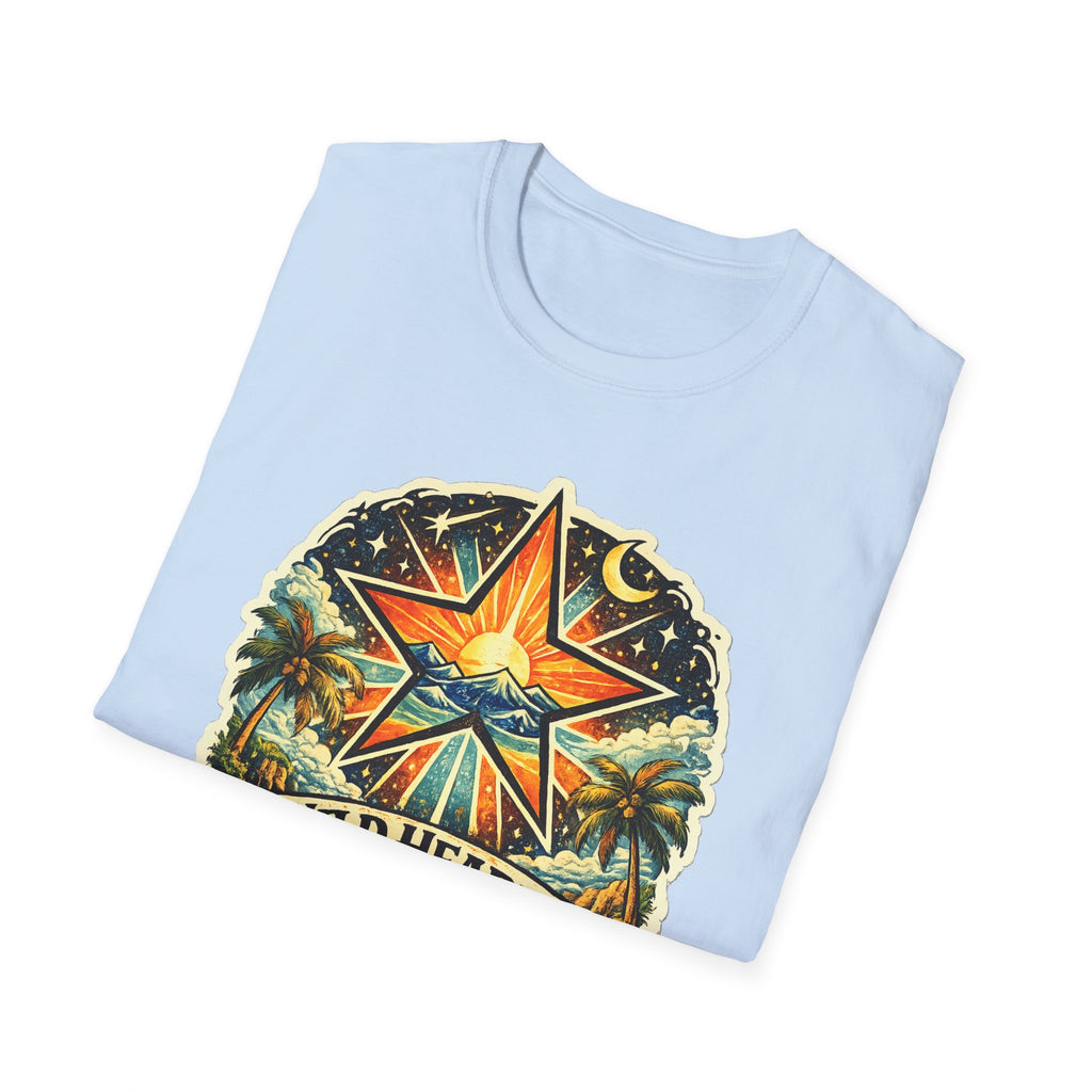 Wild Hearts Go T-Shirt — Vintage Surf Star Sunset Graphic Tee