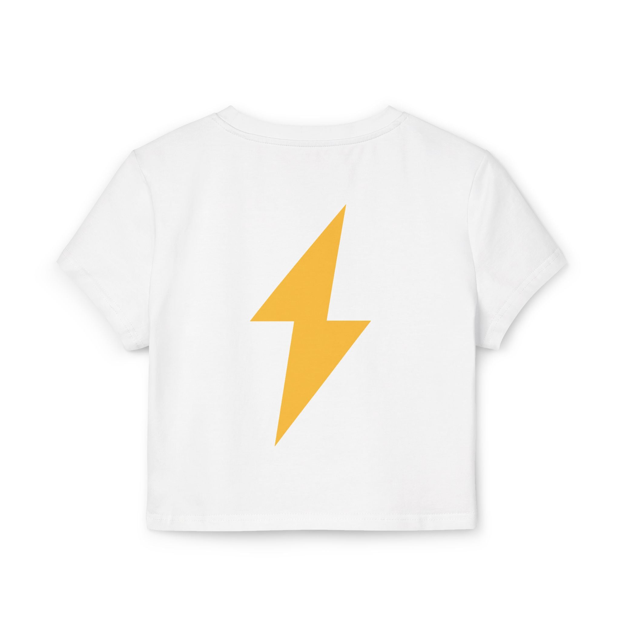 Wild Hearts Go Crop Tee — Retro Tropical Star Graphic Women's Baby Tee