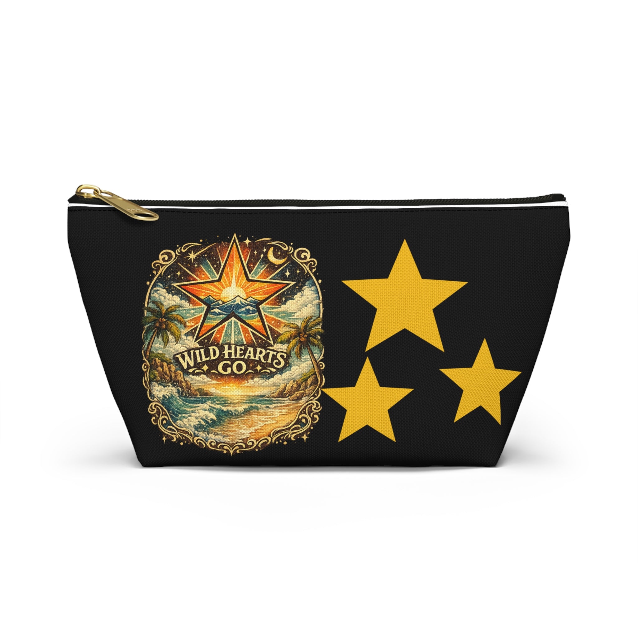 Accessory Pouch — Wild Hearts Co. Tropical Star Travel Makeup Bag