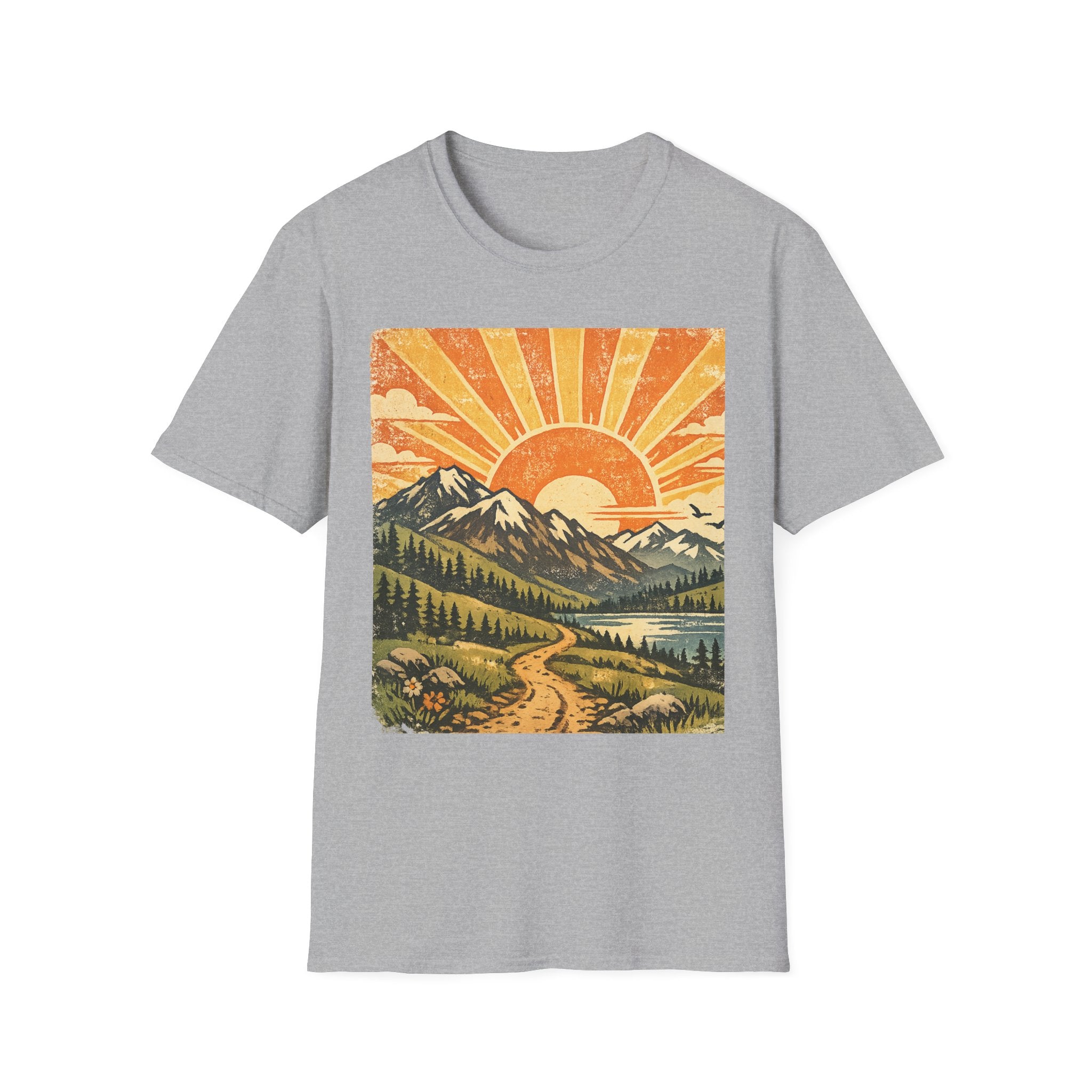Vintage Sunrise Mountain T-Shirt