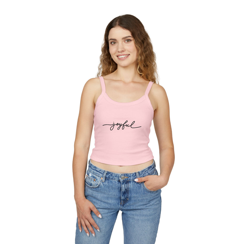Spaghetti Tank Top — Sunset Campfire Scene