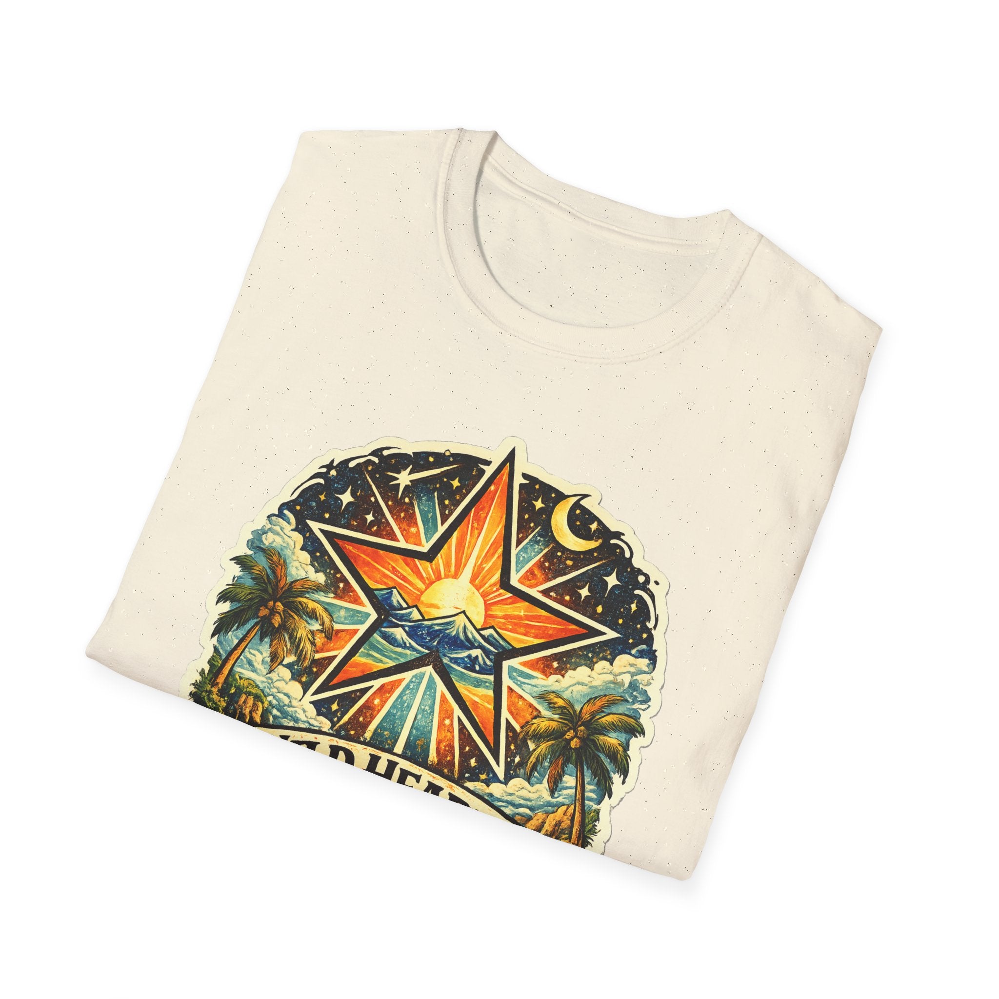 Wild Hearts Go T-Shirt — Vintage Surf Star Sunset Graphic Tee