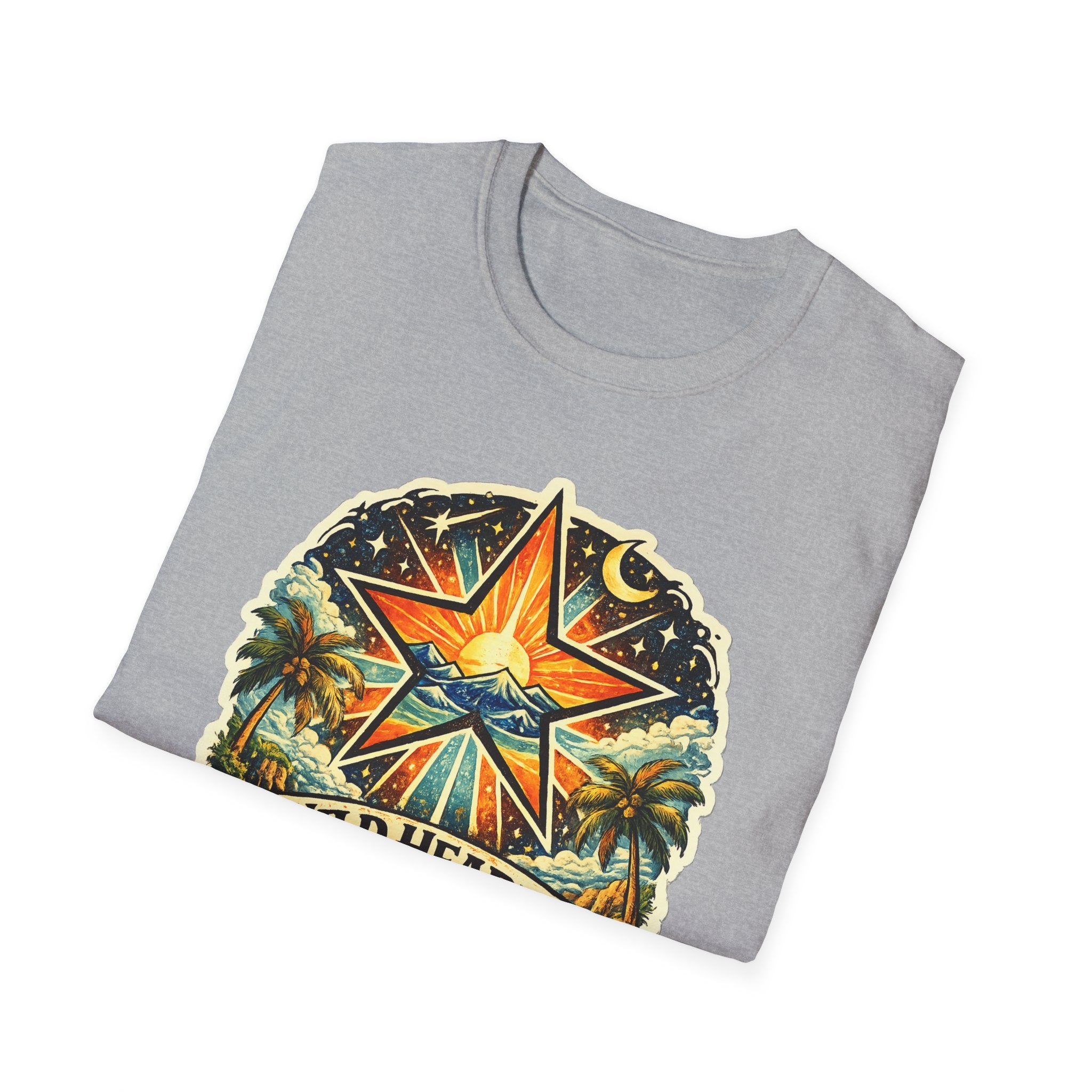 Wild Hearts Go T-Shirt — Vintage Surf Star Sunset Graphic Tee