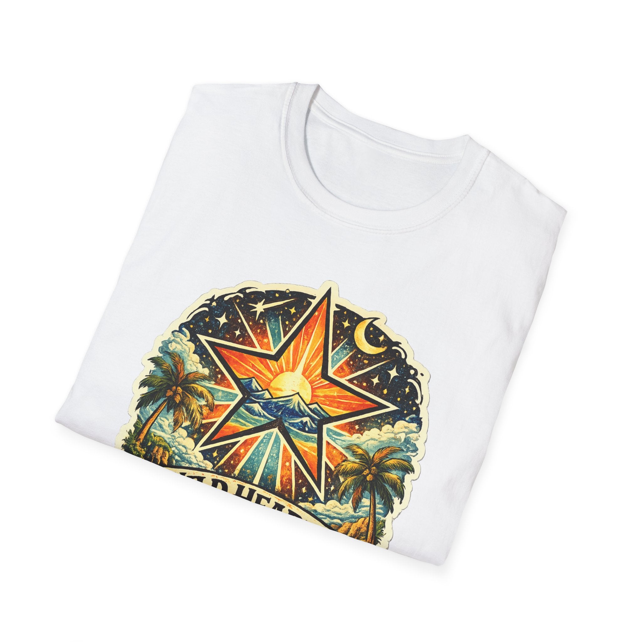 Wild Hearts Go T-Shirt — Vintage Surf Star Sunset Graphic Tee