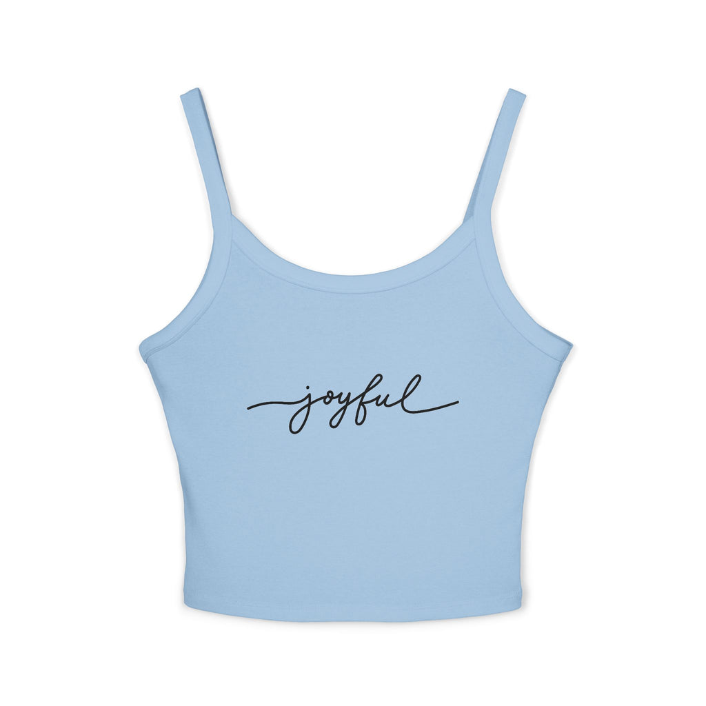Spaghetti Tank Top — Sunset Campfire Scene