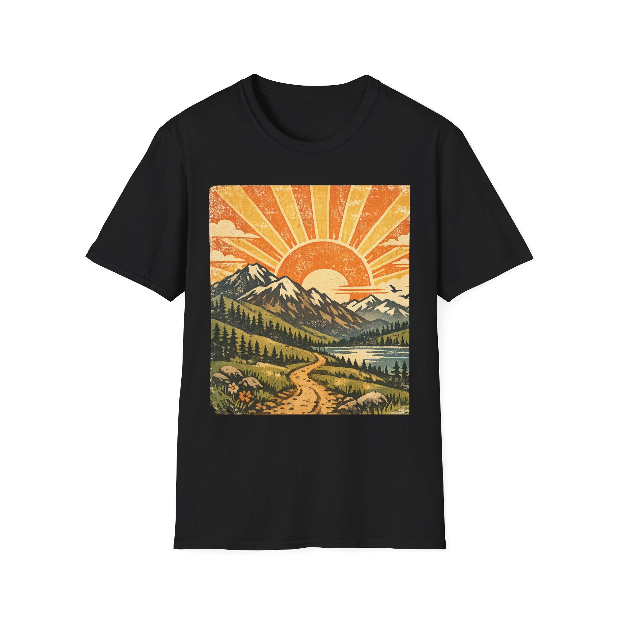 Vintage Sunrise Mountain T-Shirt
