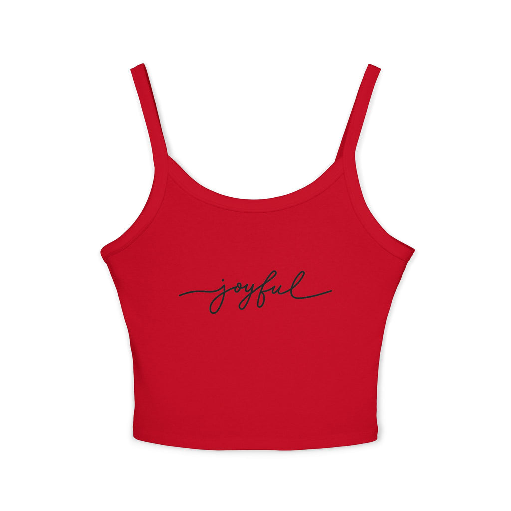 Spaghetti Tank Top — Sunset Campfire Scene