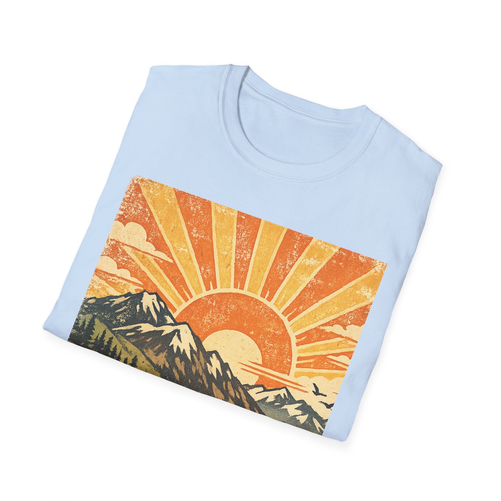 Vintage Sunrise Mountain T-Shirt