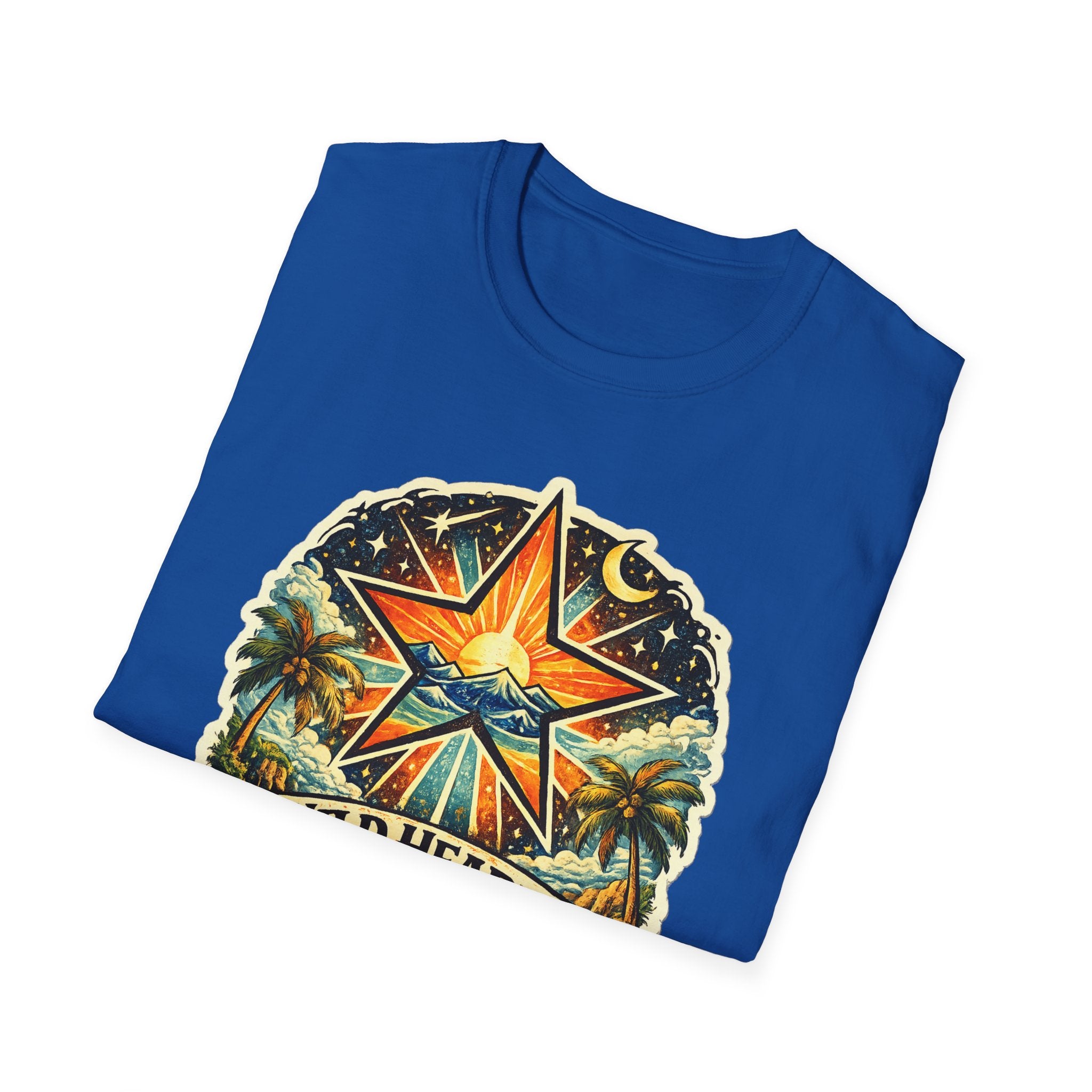 Wild Hearts Go T-Shirt — Vintage Surf Star Sunset Graphic Tee
