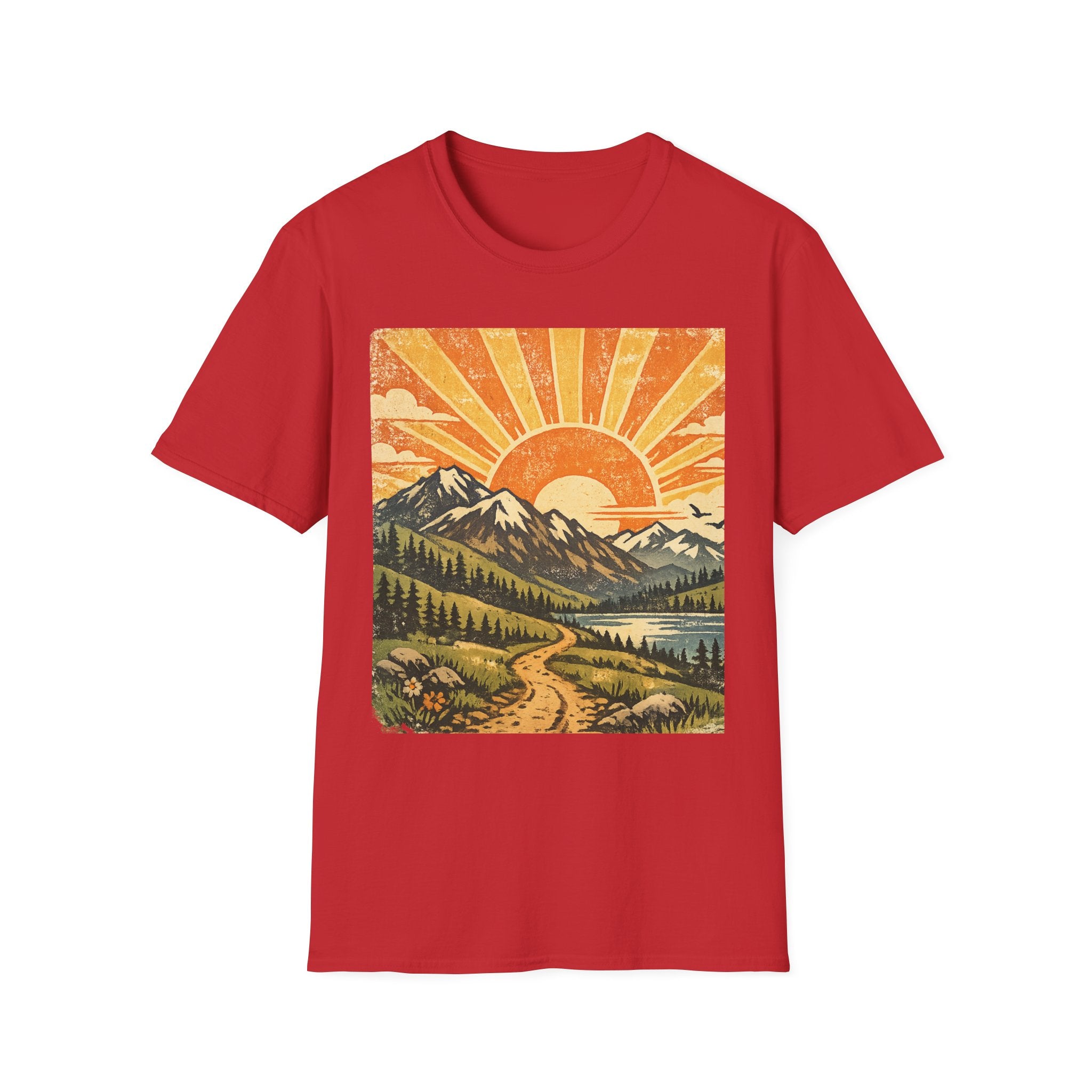 Vintage Sunrise Mountain T-Shirt