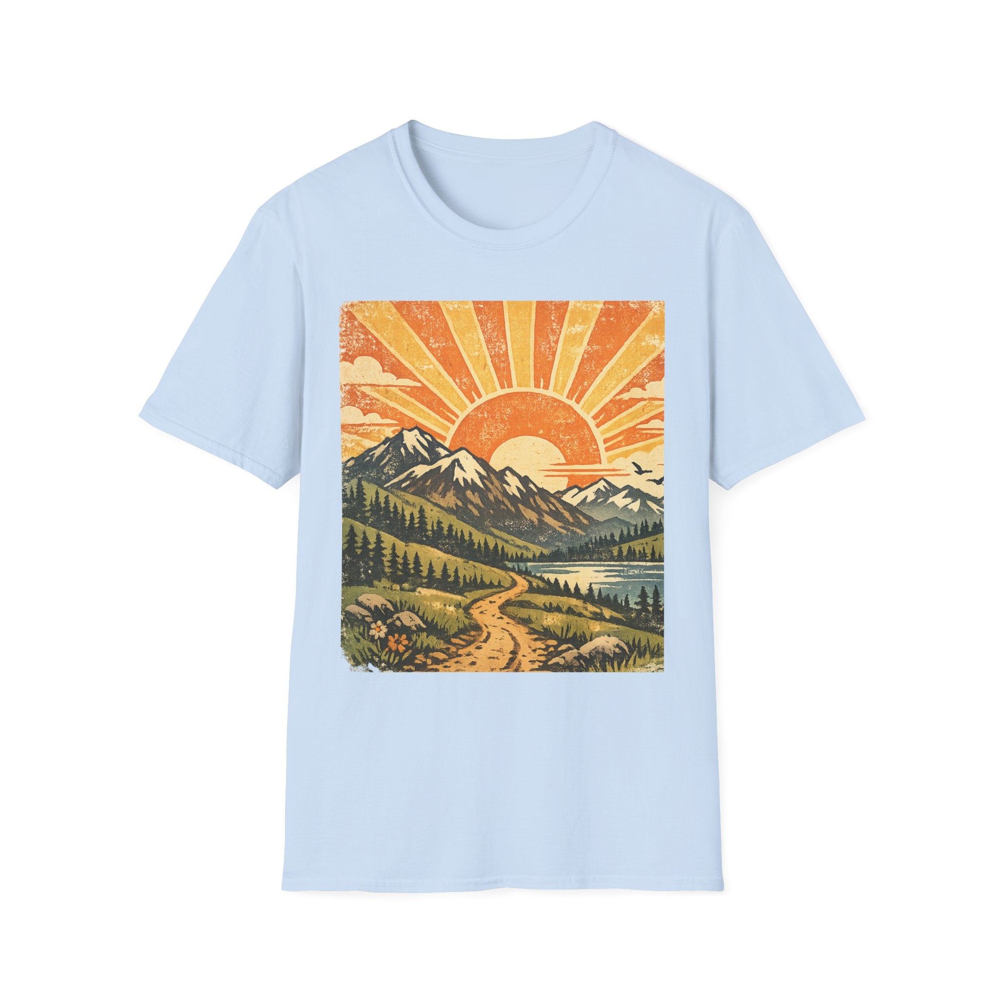 Vintage Sunrise Mountain T-Shirt