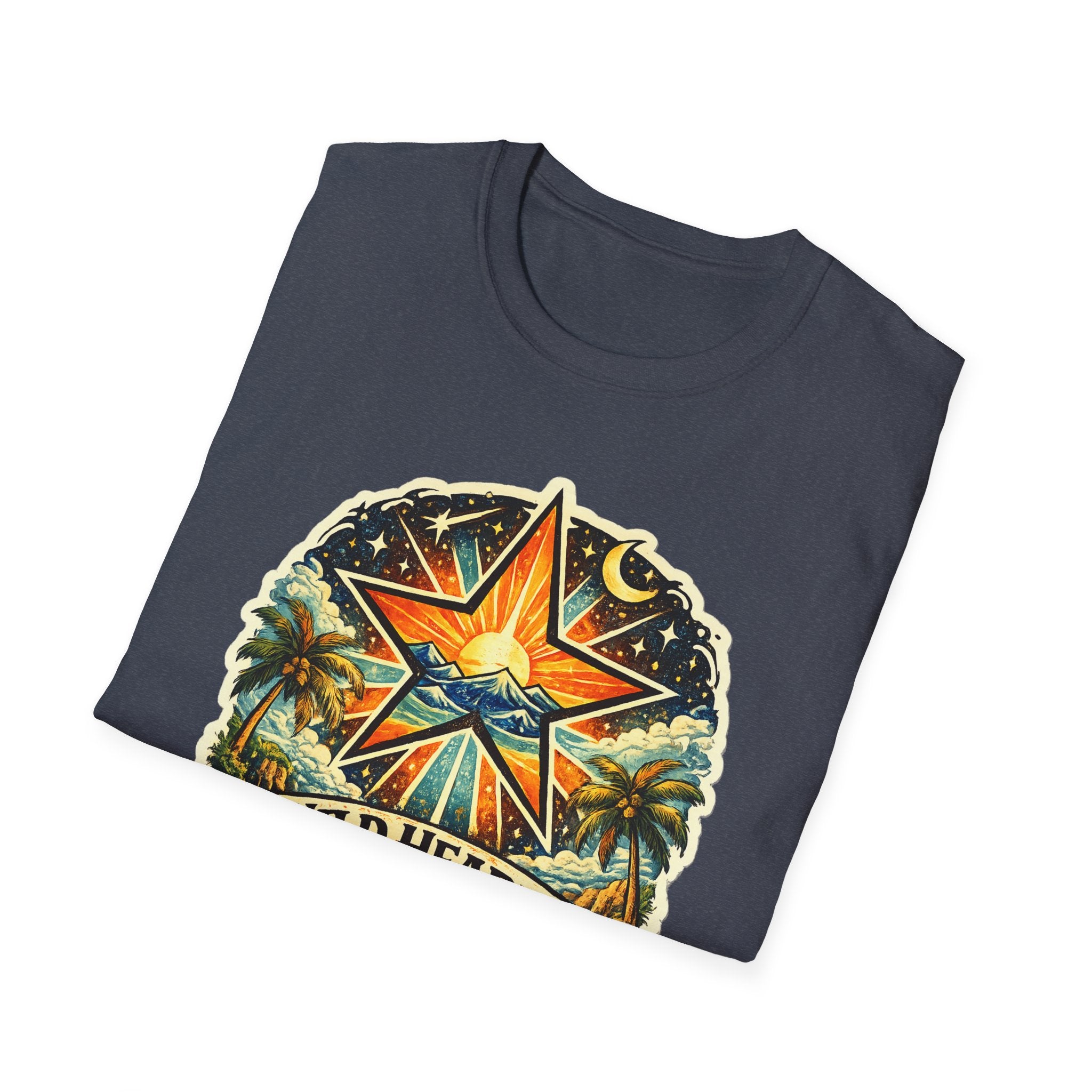 Wild Hearts Go T-Shirt — Vintage Surf Star Sunset Graphic Tee