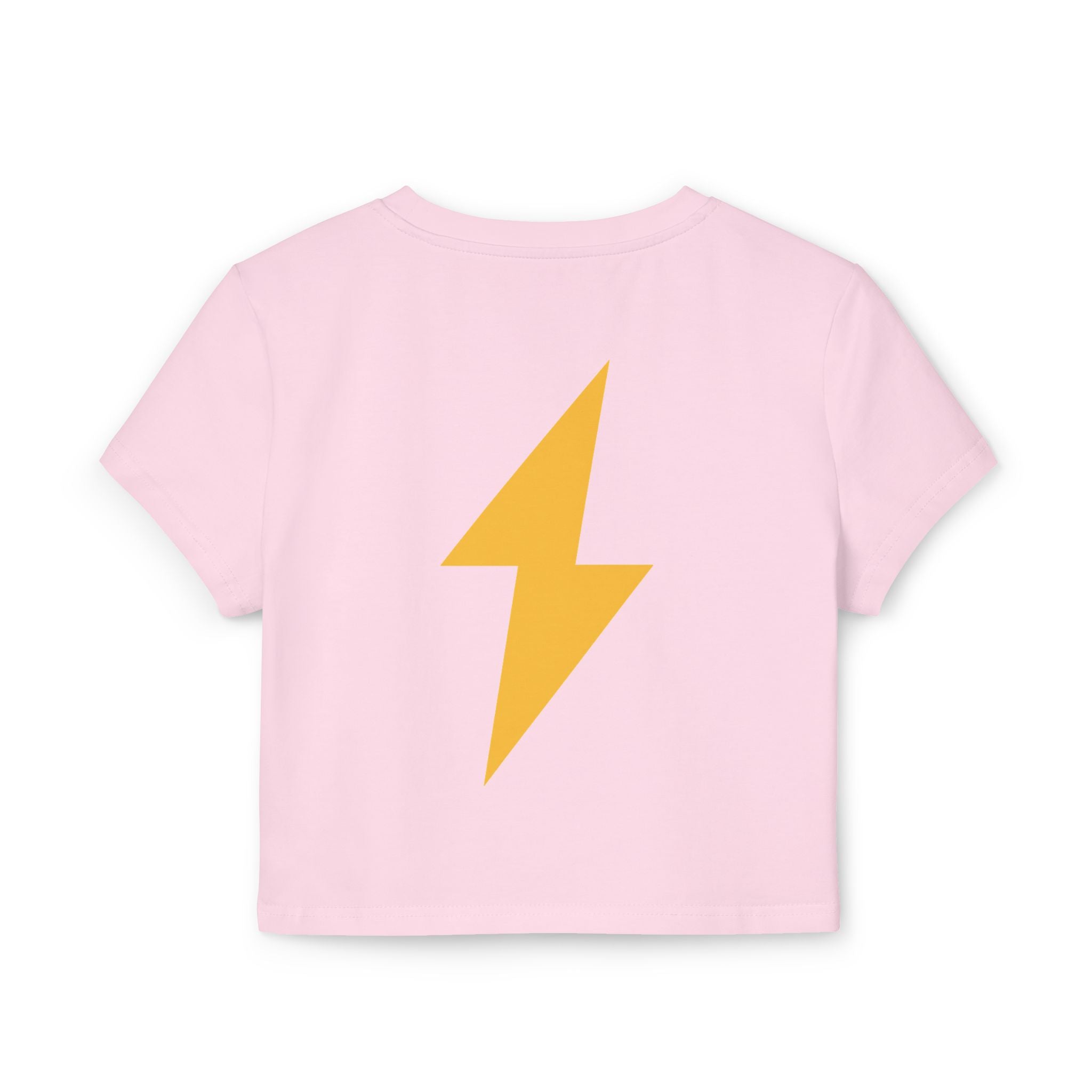 Wild Hearts Go Crop Tee — Retro Tropical Star Graphic Women's Baby Tee
