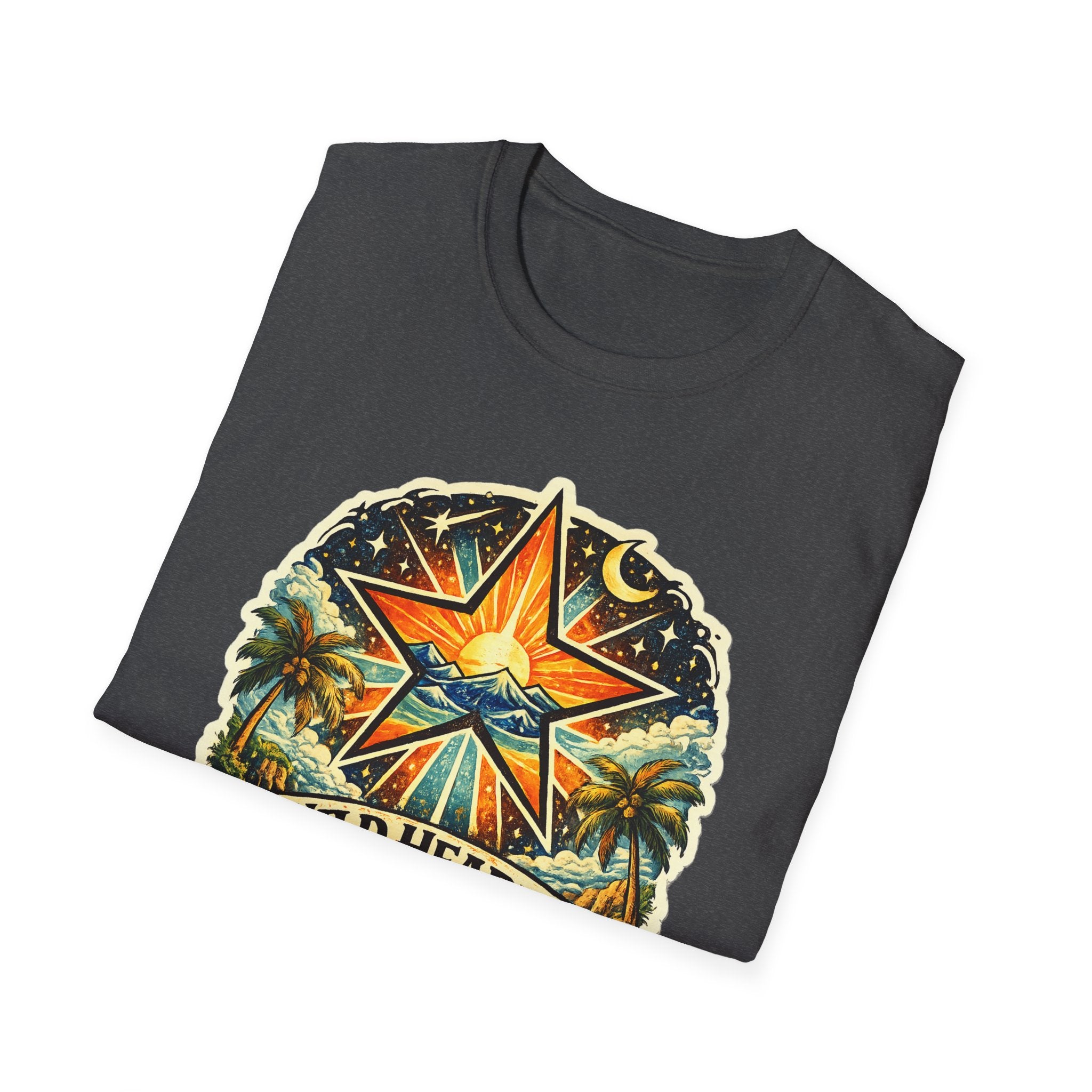 Wild Hearts Go T-Shirt — Vintage Surf Star Sunset Graphic Tee
