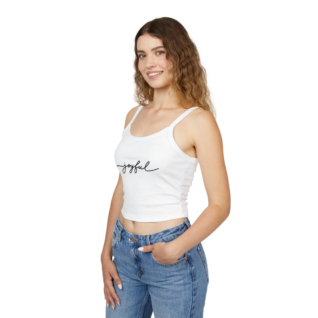 Spaghetti Tank Top — Sunset Campfire Scene