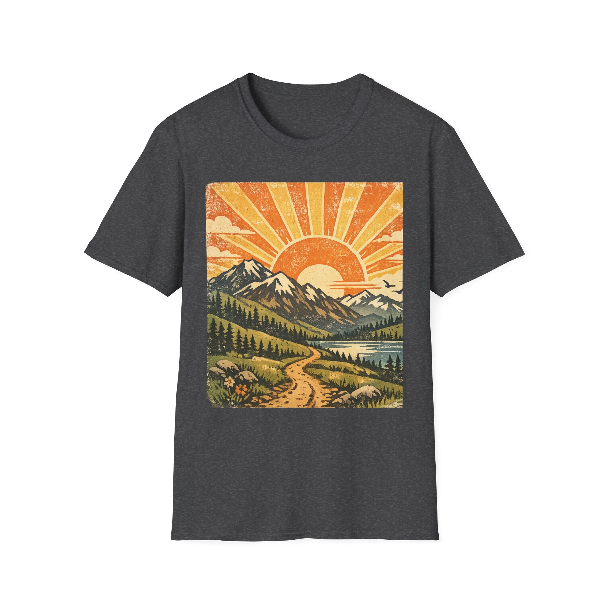 Vintage Sunrise Mountain T-Shirt