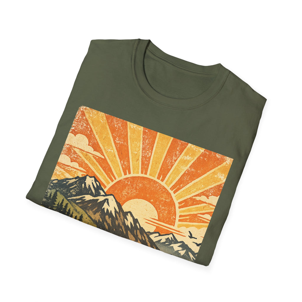 Vintage Sunrise Mountain T-Shirt