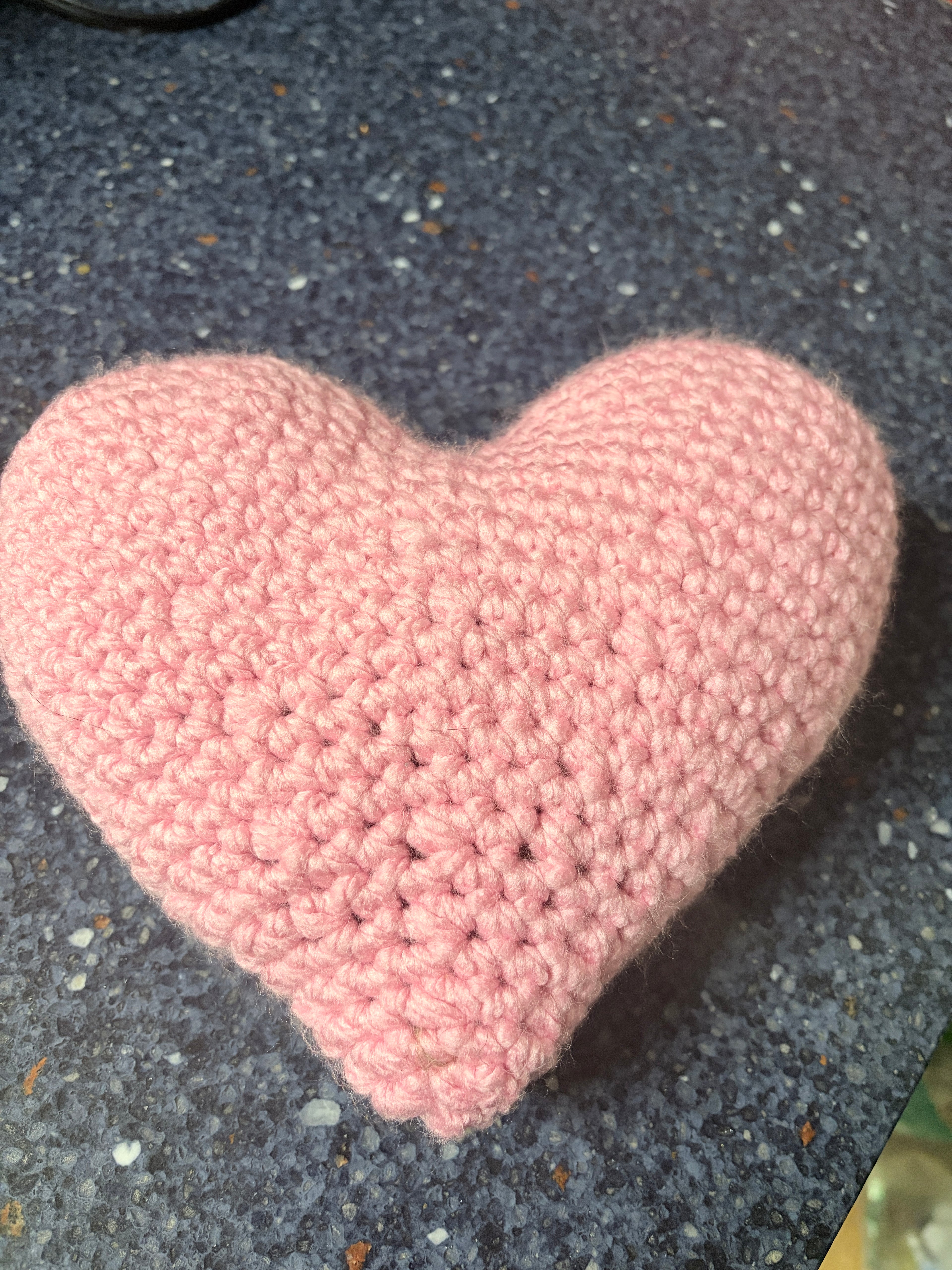 Crochet Pink Heart