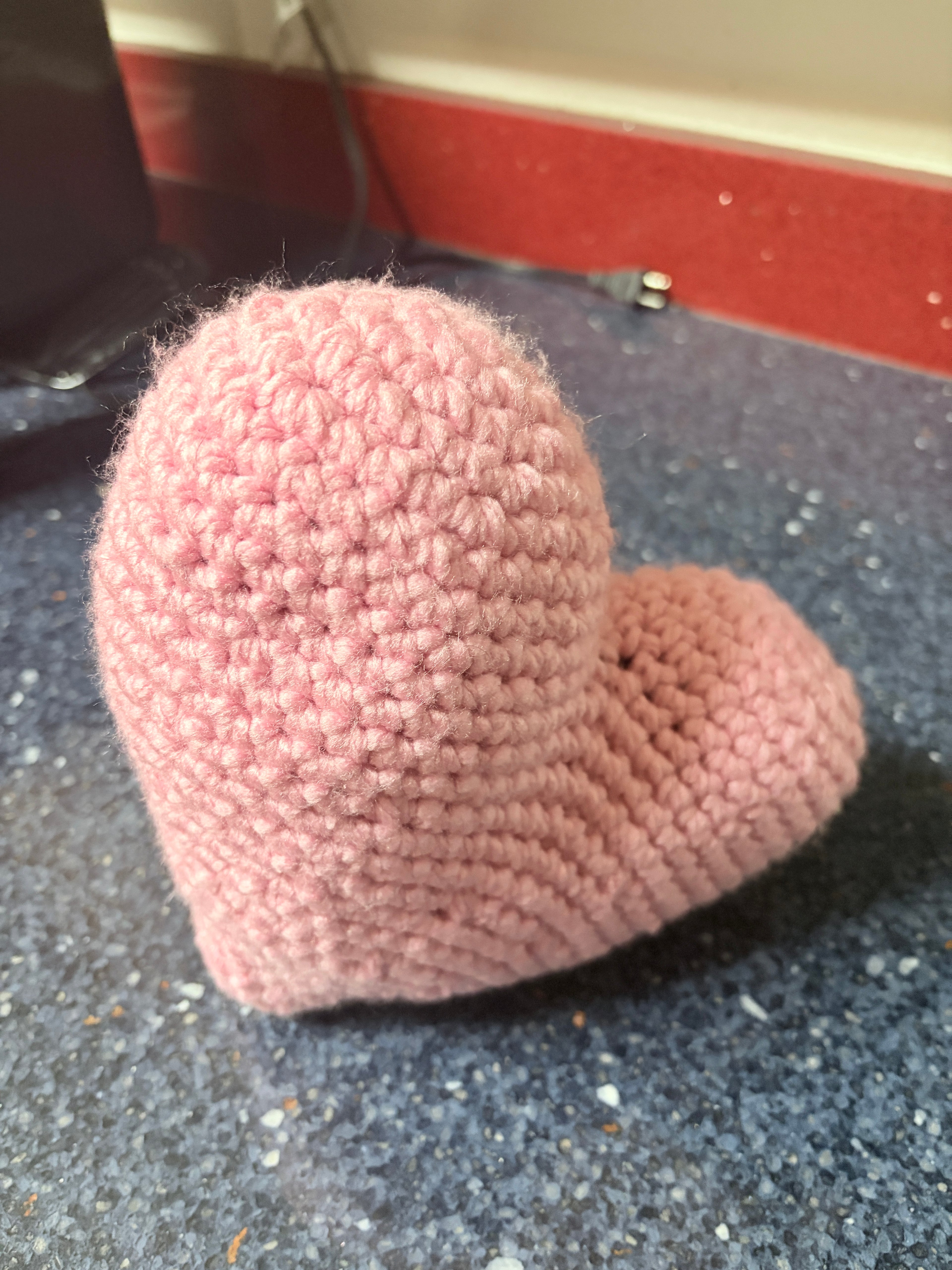 Crochet Pink Heart